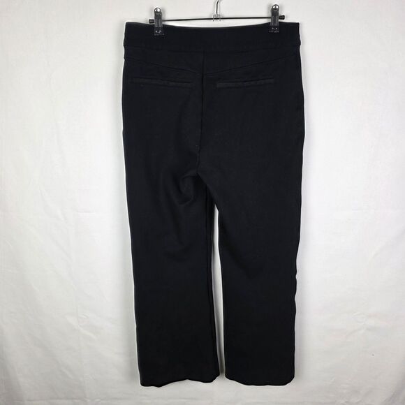 Spanx Ponte Flare Pant Women’s Large Black High Rise Pleated Office Work - Picture 2 of 6